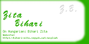 zita bihari business card
